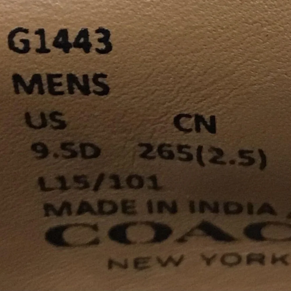 Coach Bedford Wingtip Shoes- Men's 9.5D - Picture 6 of 6